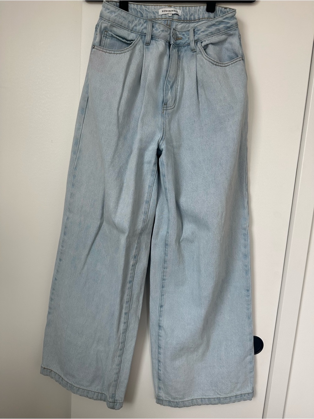 WeWoreWhat Light Blue Wide Leg Jeans
